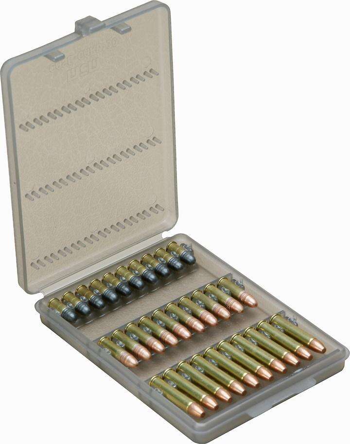 Misc. Accessories MTM Case Gard Ready Series MTM AMMO-WALLET 30 RD 22 LONG RIFLE 17 HRM MACH 2 CLR-SMOKE